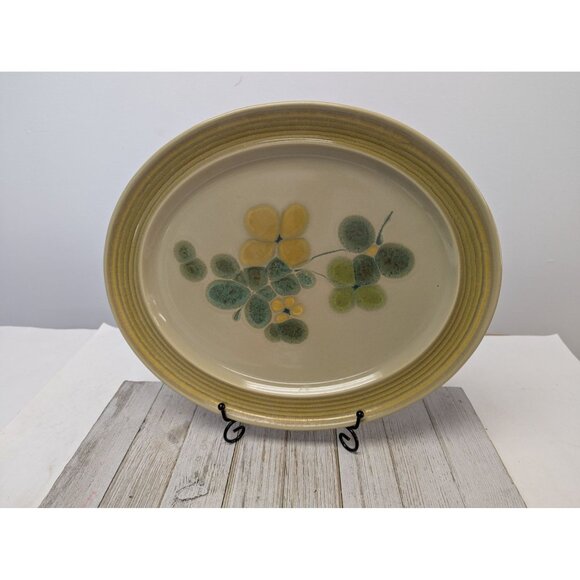Vintage Franciscan Earthenware Pebble Beach Large Serving Platter 13 1/2" - Picture 1 of 6